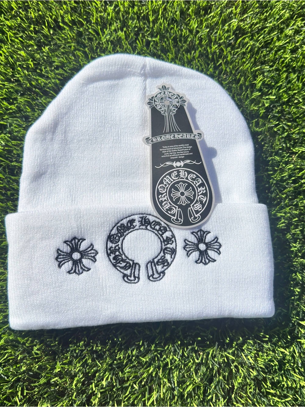 White Chrome Hearts Beanie